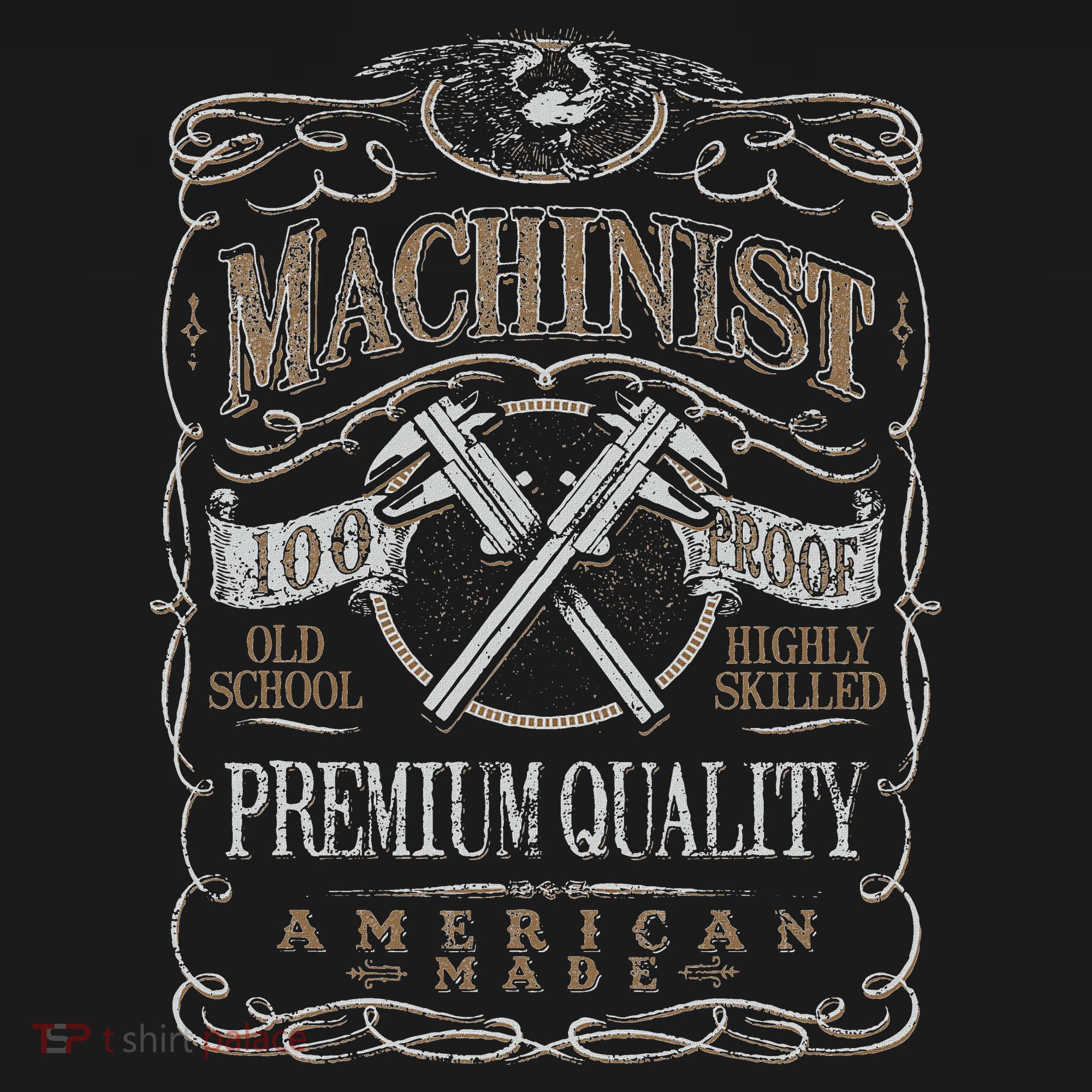 Machinist Patriotic American 100 Proof Gift Mousepad