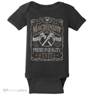 Machinist Patriotic American 100 Proof Gift Baby Bodysuit
