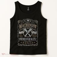 Machinist Patriotic American 100 Proof Gift Tank Top thumb 2