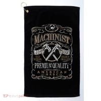 Machinist Patriotic American 100 Proof Gift Golf Towel thumb 0