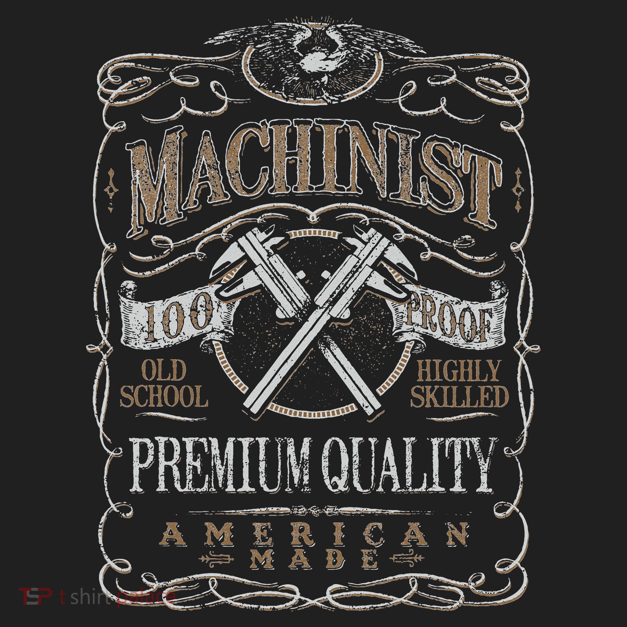 Machinist Patriotic American 100 Proof Gift Golf Towel
