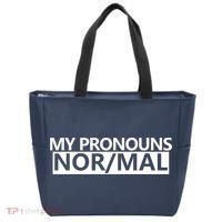 My Pronouns Are Nor/mal Funny Tote Bag thumb 0