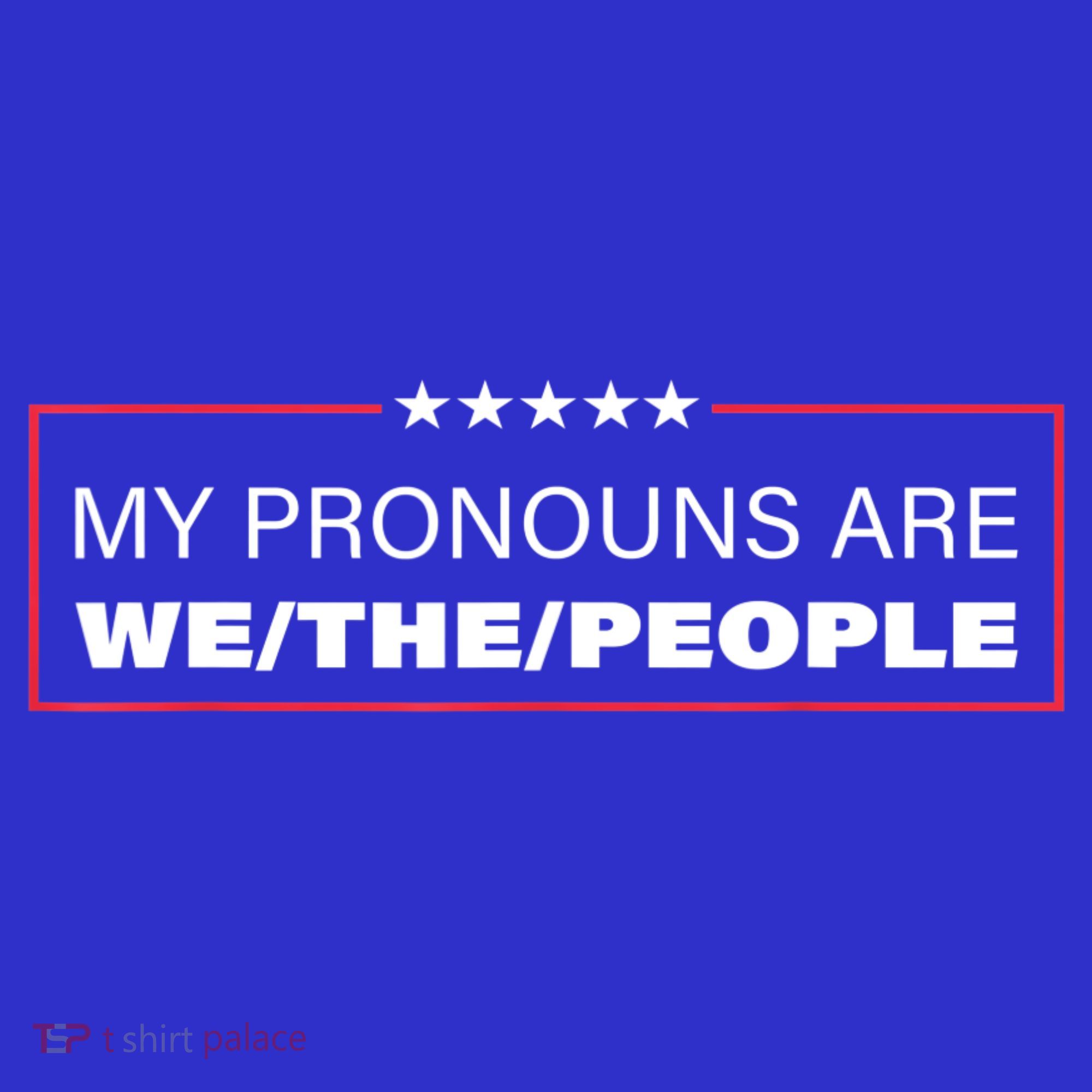 My Pronouns Are We The People Visor
