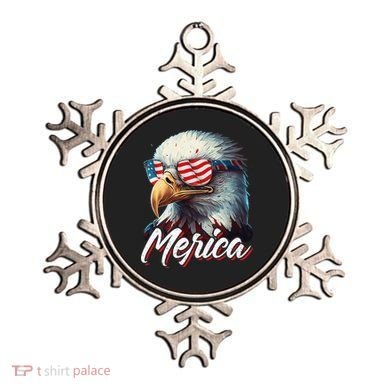Merica Patriotic American Bald Eagle Funny 4th of July Ornament