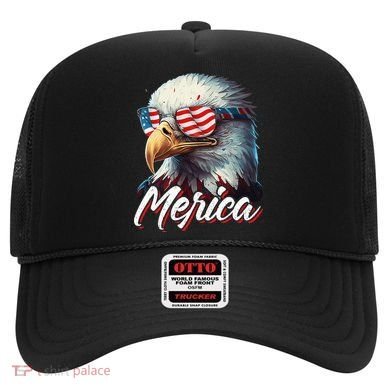 Merica Patriotic American Bald Eagle Funny 4th of July Hat