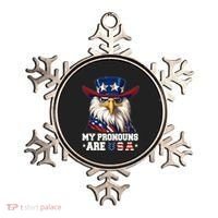 My Pronouns Are Usa Funny Eagle 4 July American Ornament thumb 0