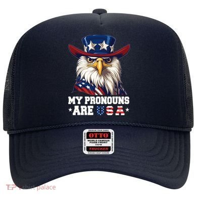 My Pronouns Are Usa Funny Eagle 4 July American Hat