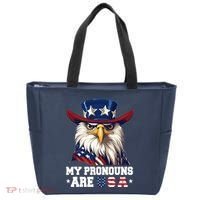My Pronouns Are Usa Funny Eagle 4 July American Tote Bag thumb 0