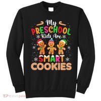 My Preschool Are Smart Cookies Christmas Gingerbread Funny Teacher Sweatshirt thumb 0