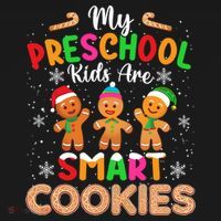 My Preschool Are Smart Cookies Christmas Gingerbread Funny Teacher Ornament thumb 1