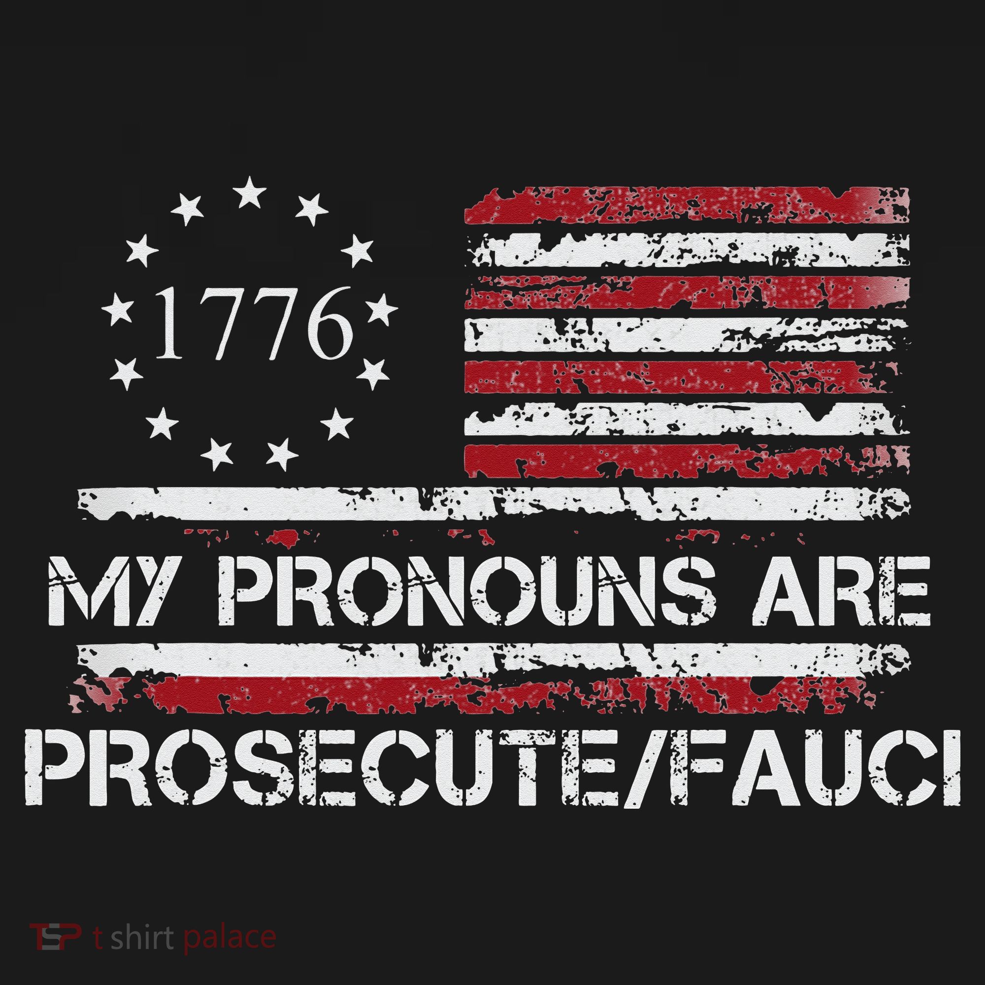 My Pronouns Are Prosecute Fauci Political American US Flag  Women's Hoodie