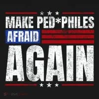 Make Pedophiles Afraid Again Funny Political Election Ornament thumb 1