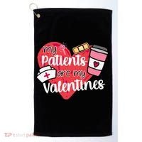 My Patients Are My Valentines Cute Nurse Golf Towel thumb 0