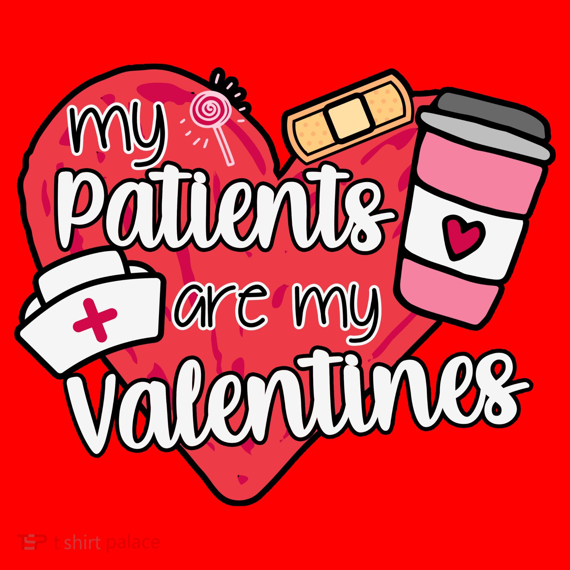 My Patients Are My Valentines Cute Nurse Santa Hat
