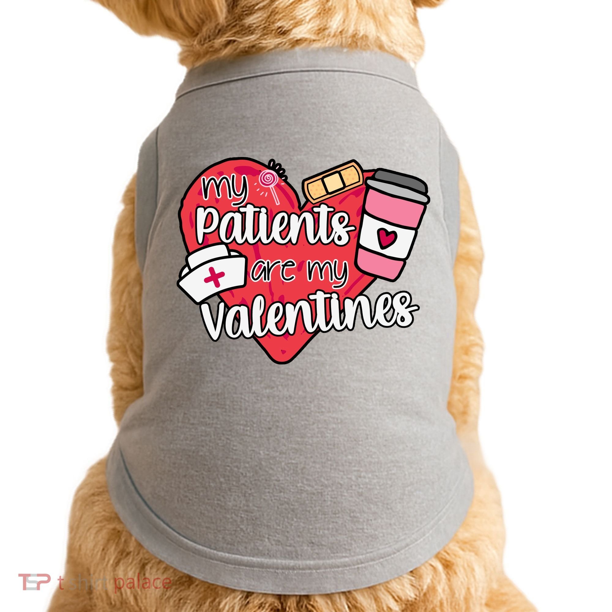 My Patients Are My Valentines Cute Nurse Doggie Tank