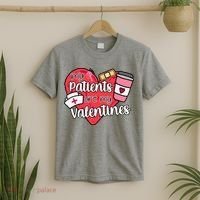 My Patients Are My Valentines Cute Nurse T-Shirt thumb 2