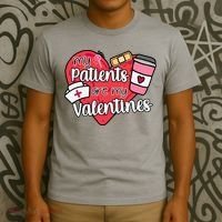 My Patients Are My Valentines Cute Nurse T-Shirt thumb 3