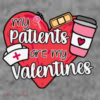 My Patients Are My Valentines Cute Nurse Women's Hoodie thumb 2