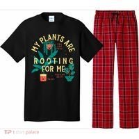My Plants Are Rooting For Me Plant Funny Gift Pajama Set thumb 0