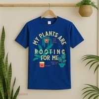 My Plants Are Rooting For Me Plant Funny Gift T-Shirt thumb 2