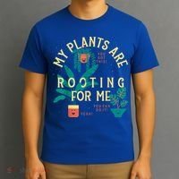 My Plants Are Rooting For Me Plant Funny Gift T-Shirt thumb 3