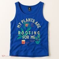 My Plants Are Rooting For Me Plant Funny Gift Tank Top thumb 2