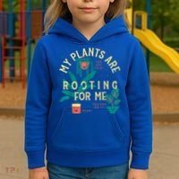 My Plants Are Rooting For Me Plant Funny Gift Kids Hoodie thumb 3