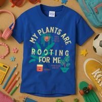 My Plants Are Rooting For Me Plant Funny Gift Kids T-Shirt thumb 3