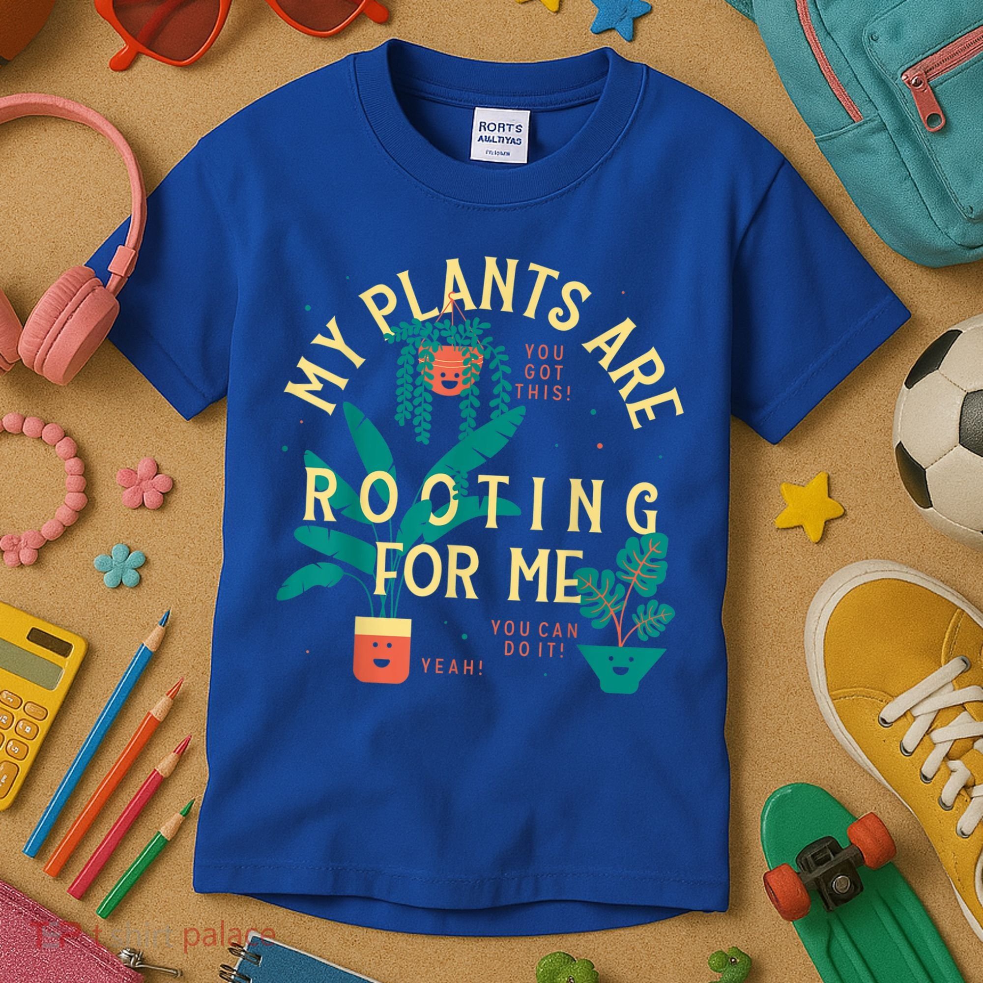 My Plants Are Rooting For Me Plant Funny Gift Kids T-Shirt