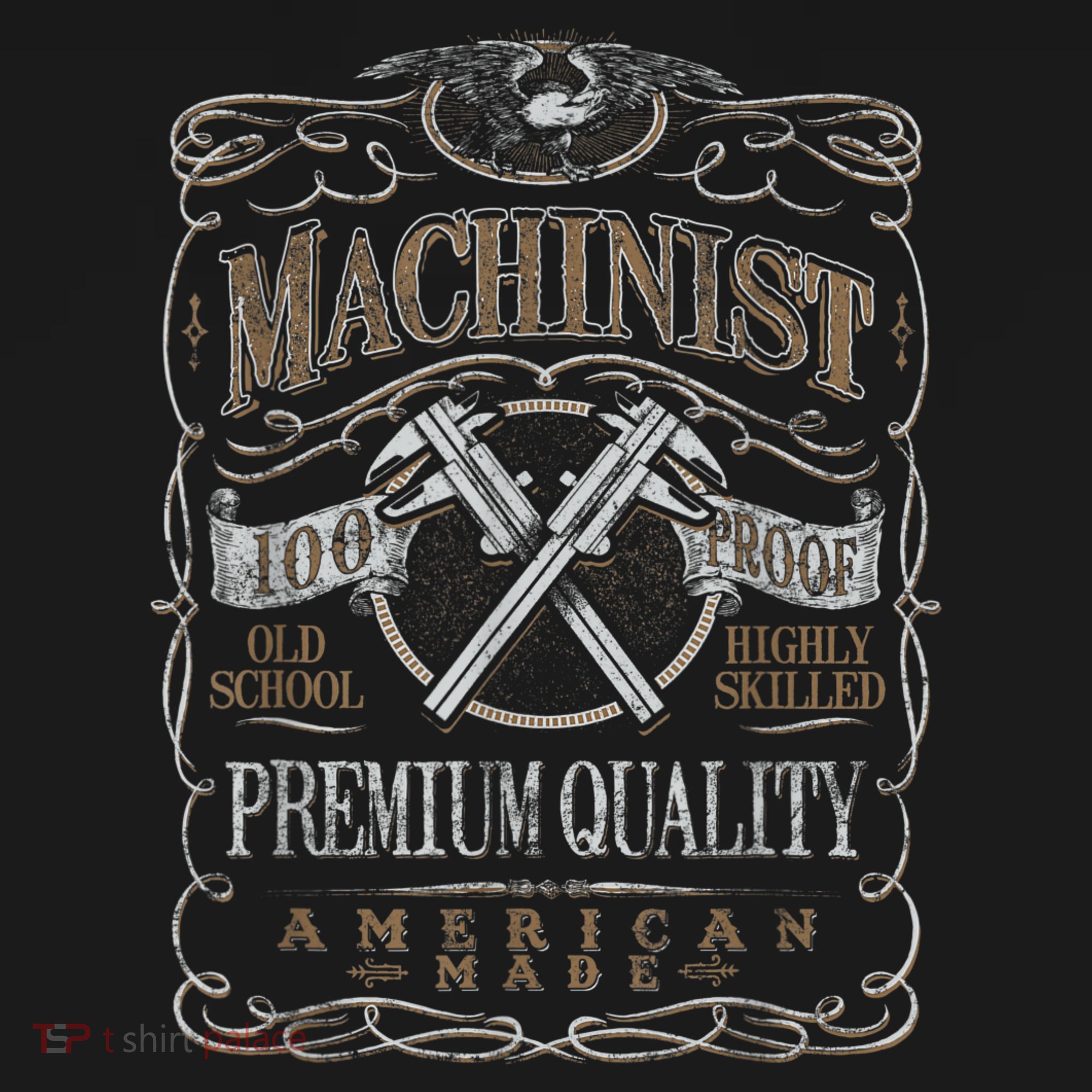 Machinist Patriotic American 100 Proof Apron