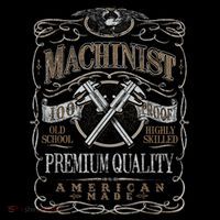 Machinist Patriotic American 100 Proof Mousepad thumb 1