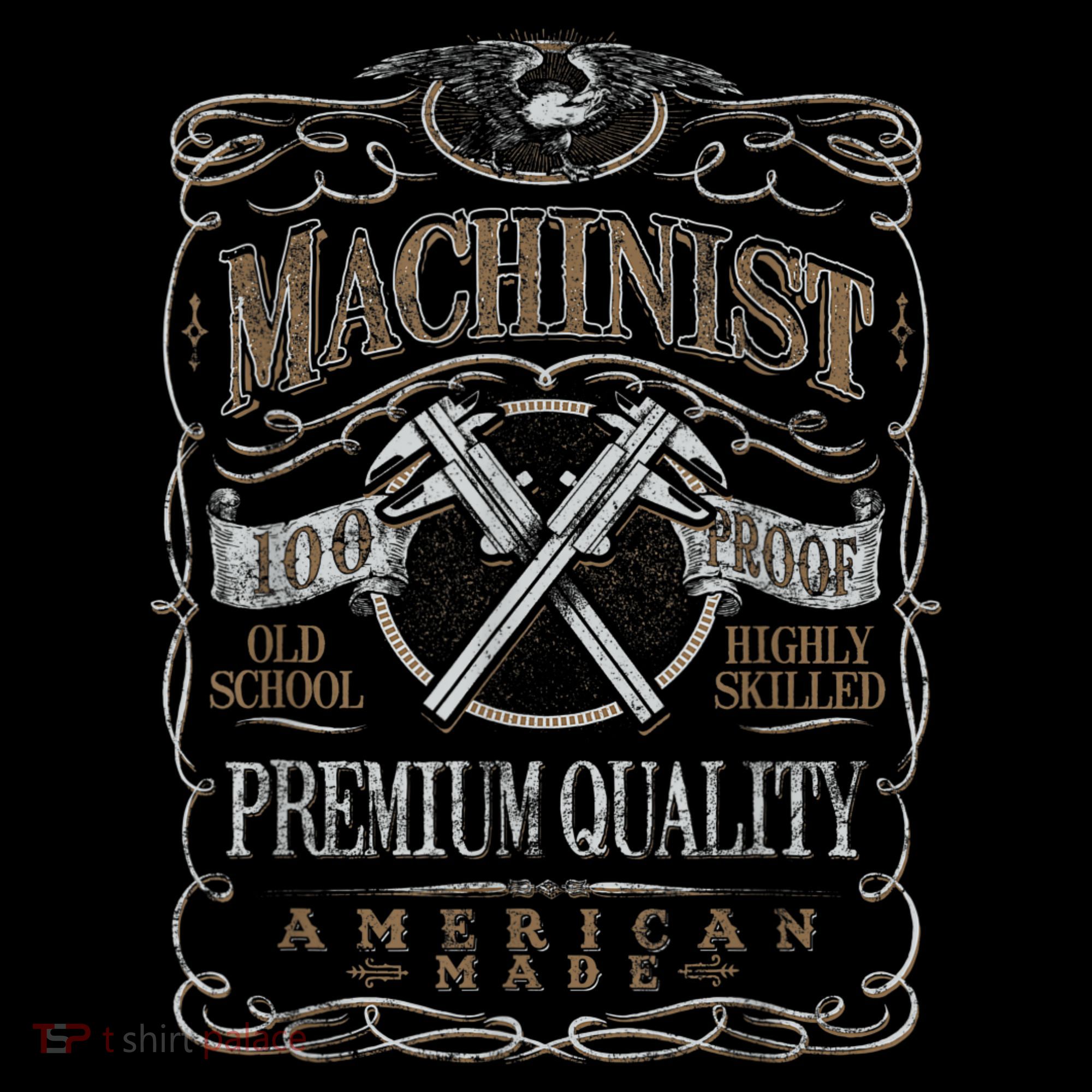 Machinist Patriotic American 100 Proof Mousepad