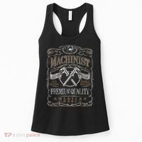 Machinist Patriotic American 100 Proof Women's Tank Top thumb 0
