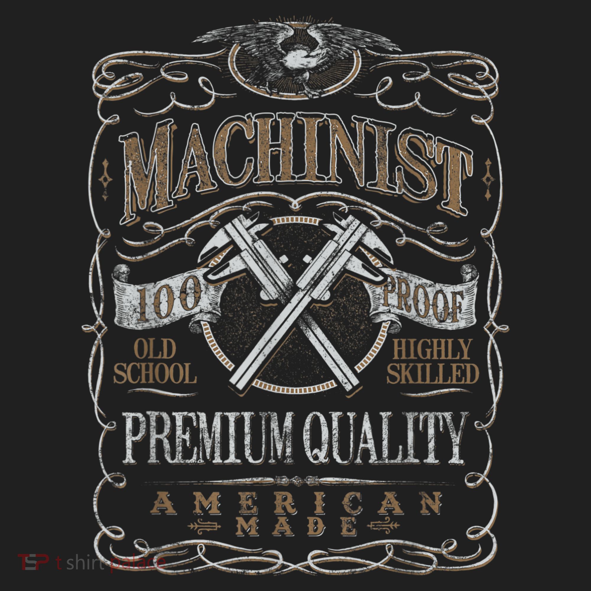 Machinist Patriotic American 100 Proof Hat