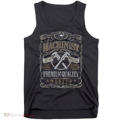 Machinist Patriotic American 100 Proof Tank Top