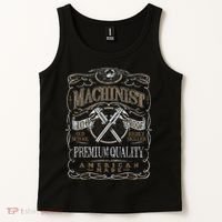 Machinist Patriotic American 100 Proof Tank Top thumb 2