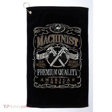 Machinist Patriotic American 100 Proof Golf Towel