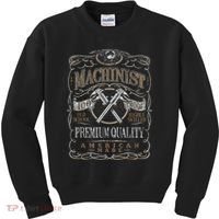 Machinist Patriotic American 100 Proof Kids Sweatshirt thumb 0