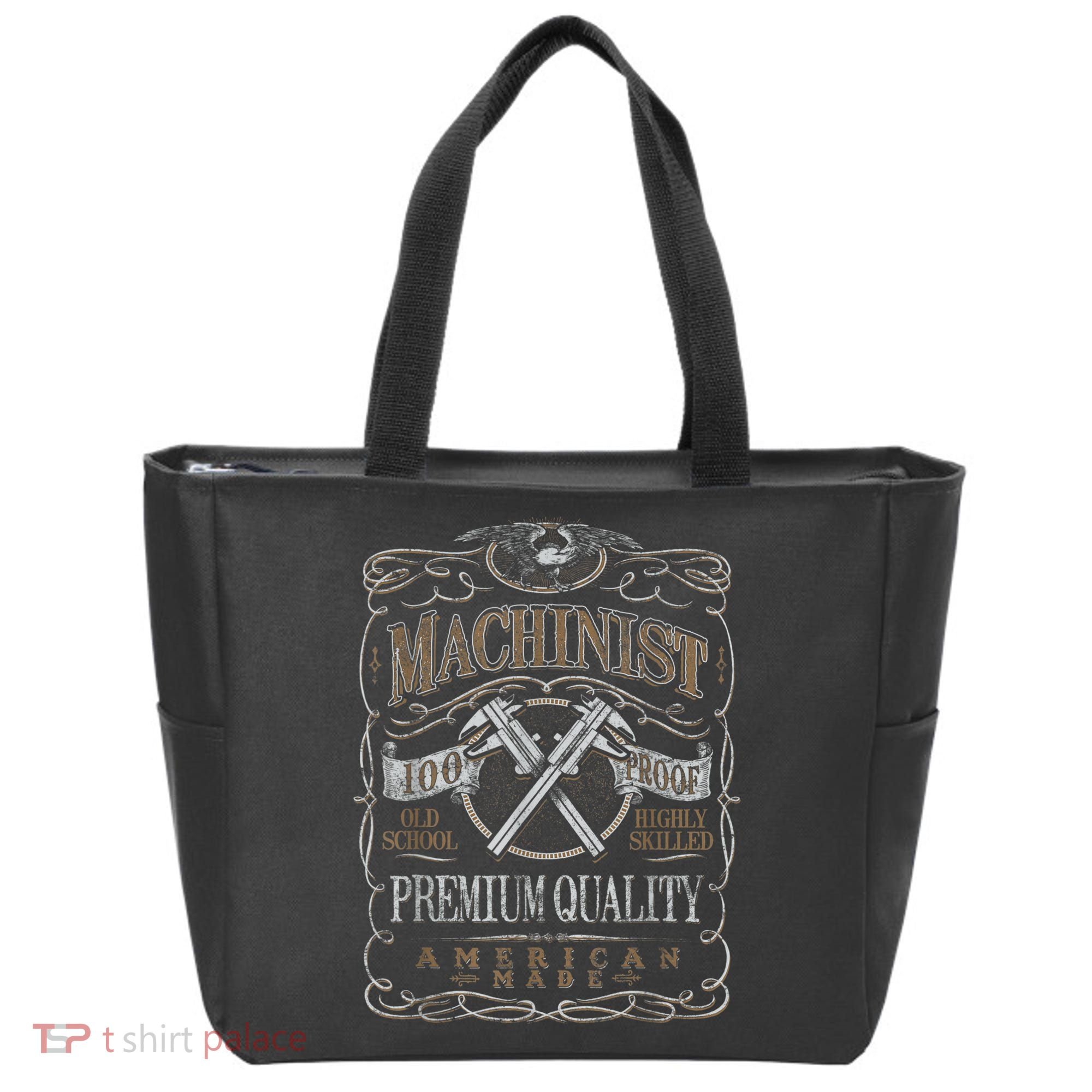 Machinist Patriotic American 100 Proof Tote Bag