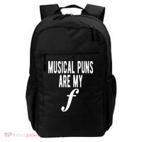 Musical Puns Are My Forte Band Instrument Fun Music Backpack thumb 0