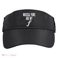 Musical Puns Are My Forte Band Instrument Fun Music Adult Drive Performance Visor thumb 0