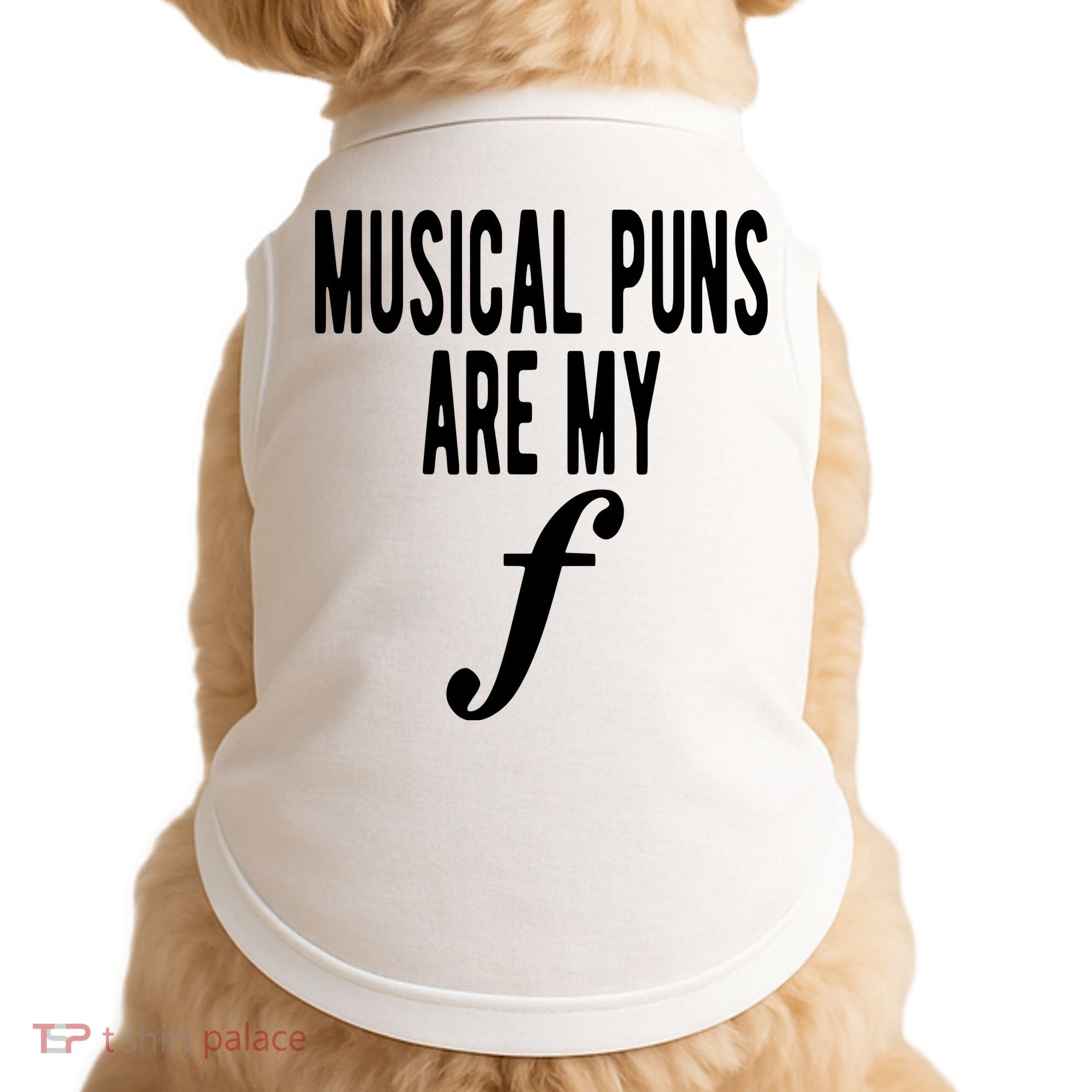 Musical Puns Are My Forte Band Instrument Fun Music Doggie Tank