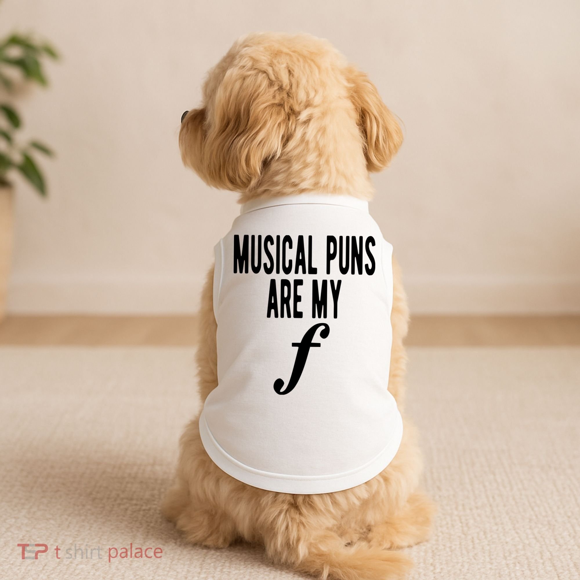 Musical Puns Are My Forte Band Instrument Fun Music Doggie Tank