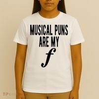 Musical Puns Are My Forte Band Instrument Fun Music T-Shirt thumb 4