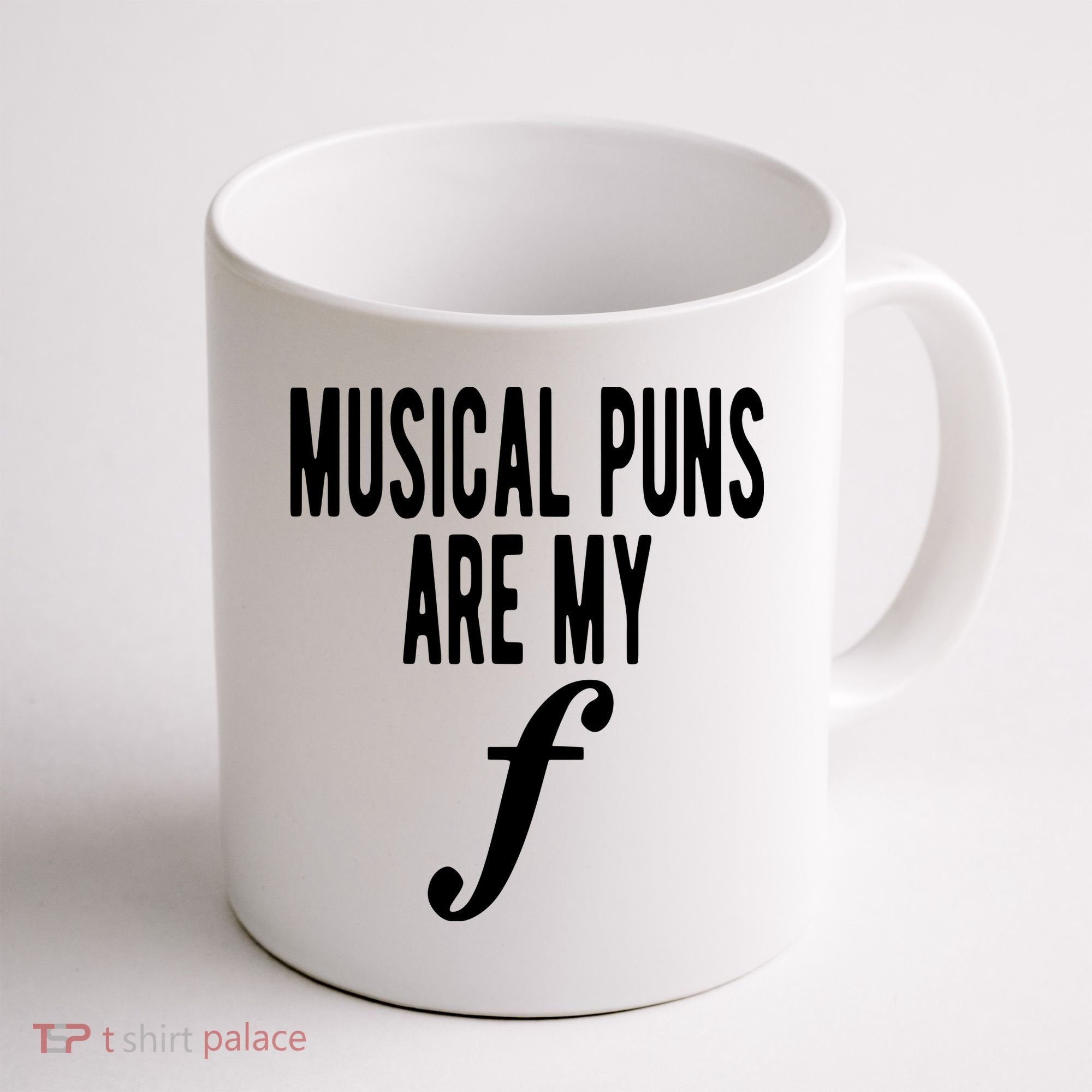 Musical Puns Are My Forte Band Instrument Fun Music Coffee Mug