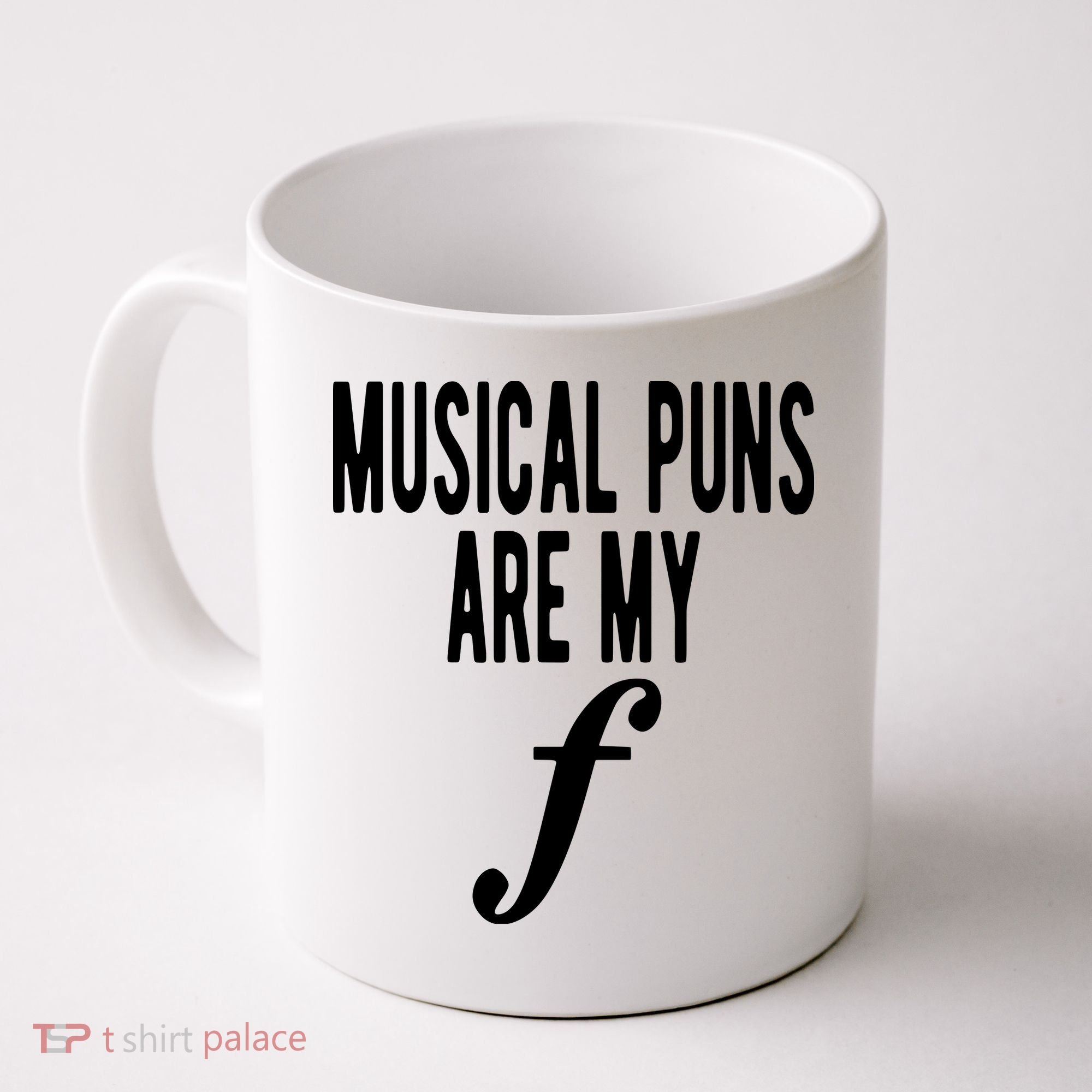 Musical Puns Are My Forte Band Instrument Fun Music Coffee Mug