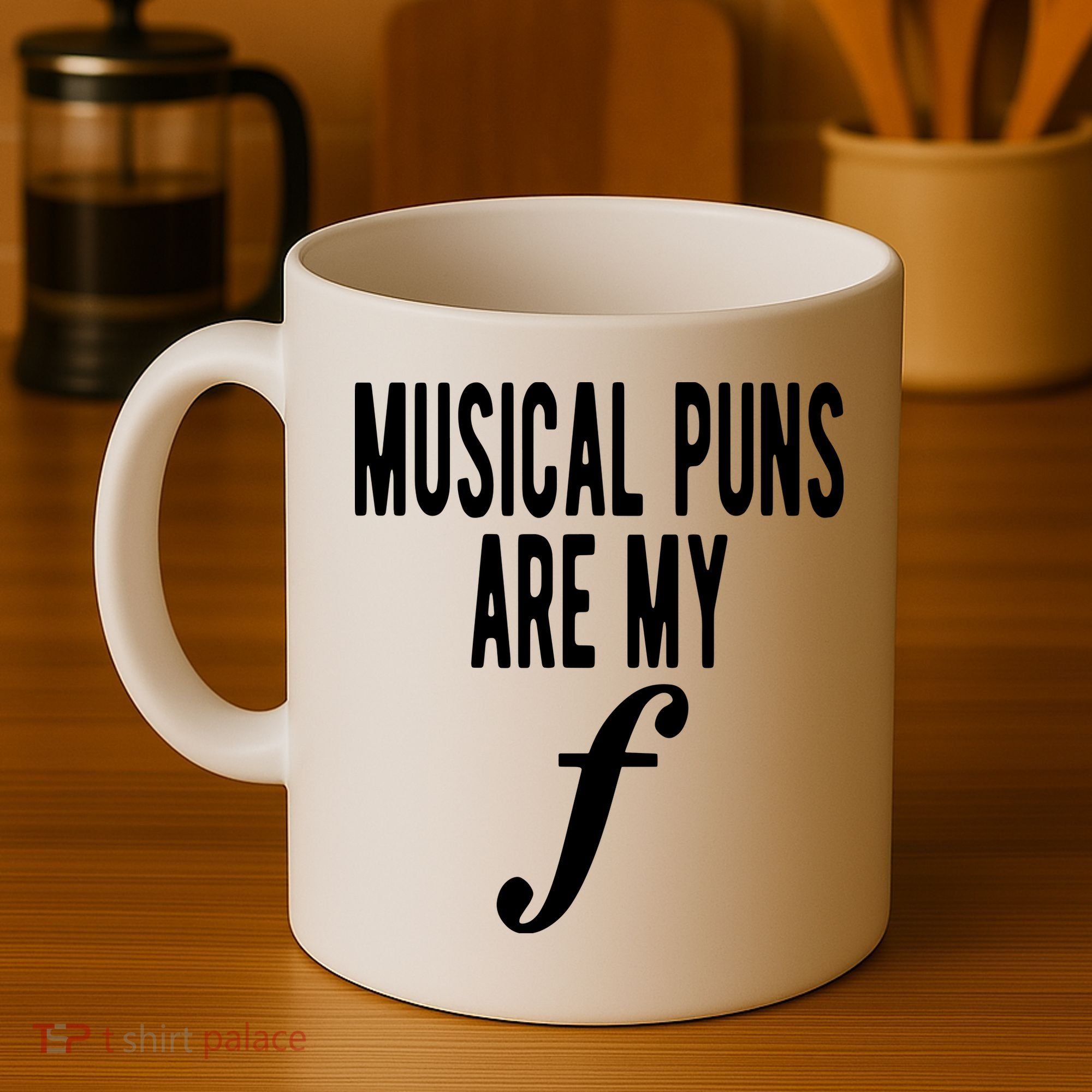 Musical Puns Are My Forte Band Instrument Fun Music Coffee Mug