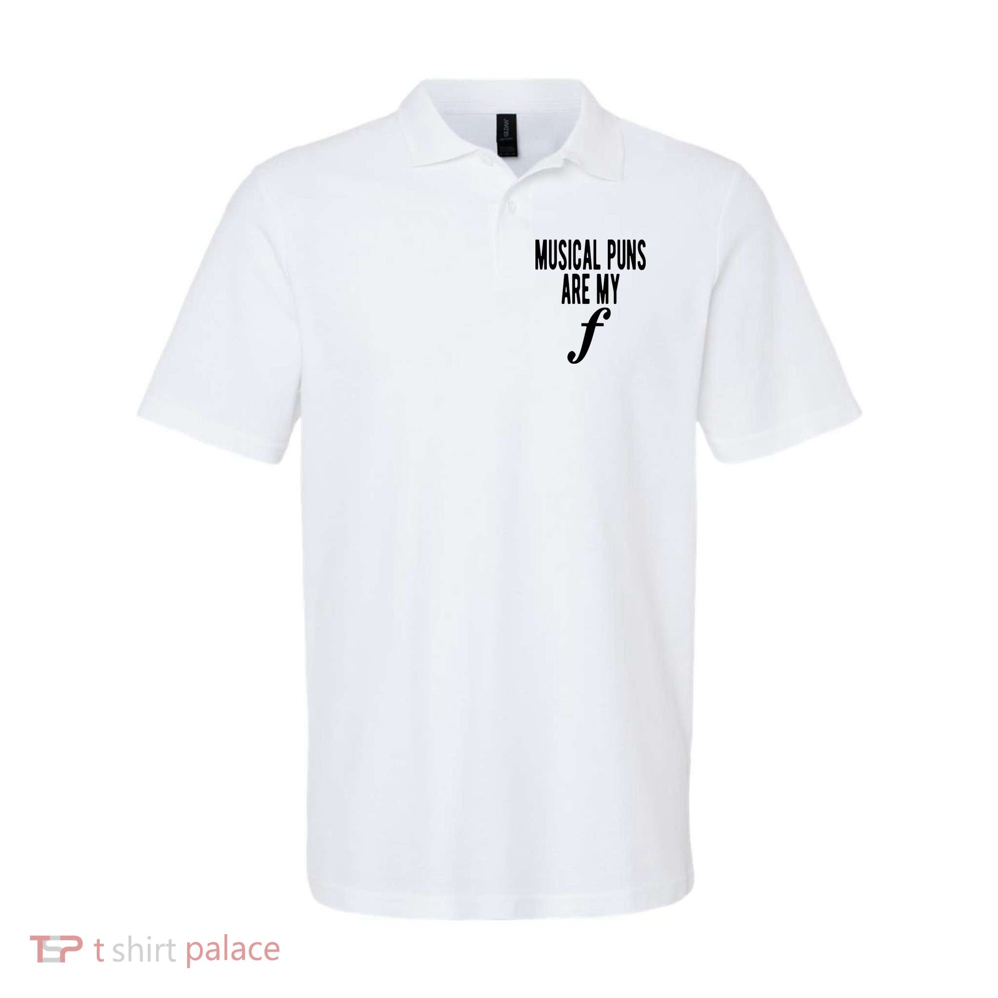 Musical Puns Are My Forte Band Instrument Fun Music Polo