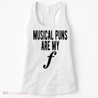 Musical Puns Are My Forte Band Instrument Fun Music Women's Tank Top thumb 0