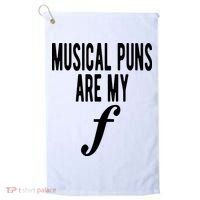 Musical Puns Are My Forte Band Instrument Fun Music Golf Towel thumb 0